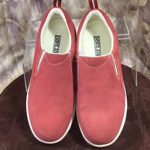 Salmon Suede Slip On Lands’ End
